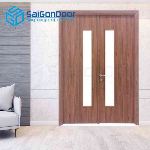 Cửa Gỗ MDF Melamine 2P1G1