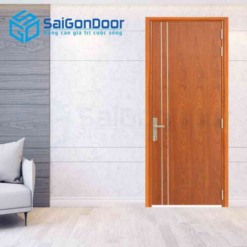 Cửa Gỗ MDF Veneer P1R2 Xoan dao
